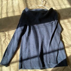 Loft off shoulder / cowl neck sweater